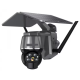 Camera de supraveghere SIM 4G Q S808 4MP exterior senzor miscare panou solar rotire din aplicatie