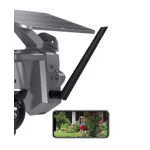 Camera de supraveghere SIM 4G Q S808 4MP exterior senzor miscare panou solar rotire din aplicatie