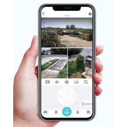 Camera de Supraveghere Tripla WIFI 24MP Exterior/Interior Ultra HD 10X zoom Rotire Comunicare Bidirectionala