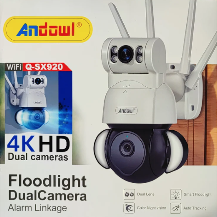 Camera Dubla Camera dubla 4K HD Wifi cu vedere bidirectionala Model QSX920