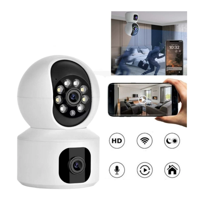 Camera Dubla Camera dubla de supraveghere SX626 HD WIFI audio bidirectional