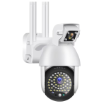 Camera Supraveghere IP PTZ Duala wireless 320 grade 1080p IR+LED Exterior Senzor Miscare Alarma