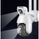 Camera Supraveghere IP PTZ Duala wireless 320 grade 1080p IR+LED Exterior Senzor Miscare Alarma