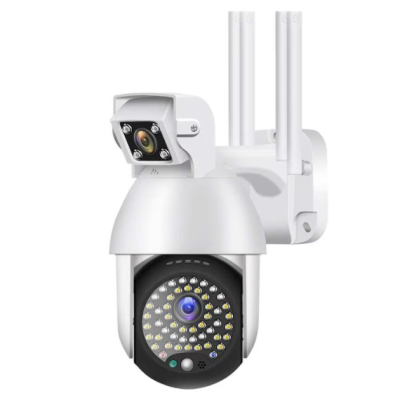 Camera Supraveghere IP PTZ Duala wireless 320 grade 1080p IR+LED Exterior Senzor Miscare Alarma