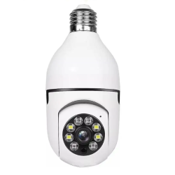 Camera supraveghere WiFi 8177HJ tip bec cu soclu E27 vedere nocturna