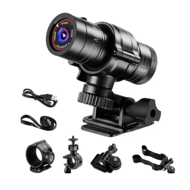 Camera video MINI F9 sport 1080p Full HD unghi larg de 120 grade 60 de cadre video poate fi montata pe casca sau bicicleta/motocicleta