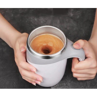 Cana cu amestecare automata din otel inoxidabil stil Termos cu maner