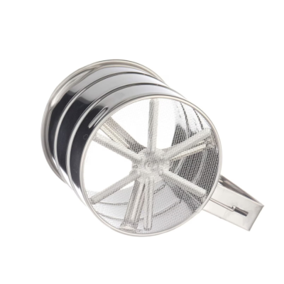 Cana cu sita pentru cernut faina,zahar pudra inox 250 gr