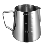 Cana din inox cu gradatie pentru spumare cu maner 350 ml