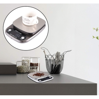 Cantar de bucatarie electronic cu display LCD GRI