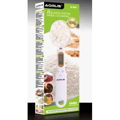 Cantar de bucatarie plastic AO 78367 tip lingura de 500g cu display