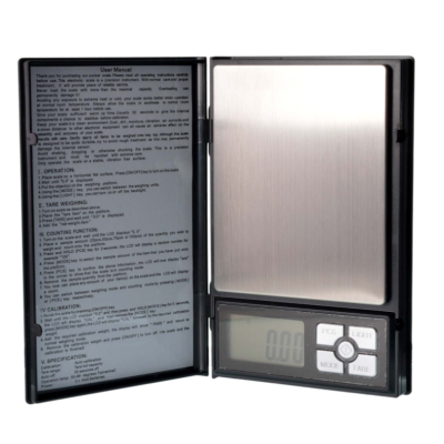 Cantar din plastic pentru bijuterii model notebook