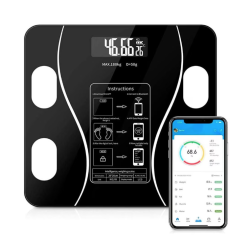 Cantar Electronic Ecran Digital Iluminat Compatibil Android/Ios cu Termometru AC-180 MD