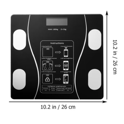 Cantar Electronic Ecran Digital Iluminat Compatibil Android/Ios cu Termometru AC-180 MD