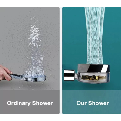 Cap de Dus cu Elice ROZ si Jet cu Presiune