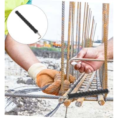 Carlig semi automat de legat sarma fier beton armatura din otel cu maner ergonomic din cauciuc