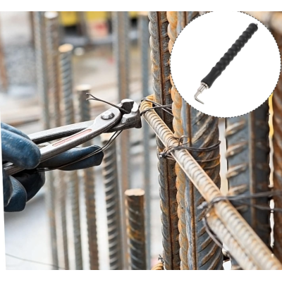 Carlig semi automat de legat sarma fier beton armatura din otel cu maner ergonomic din cauciuc