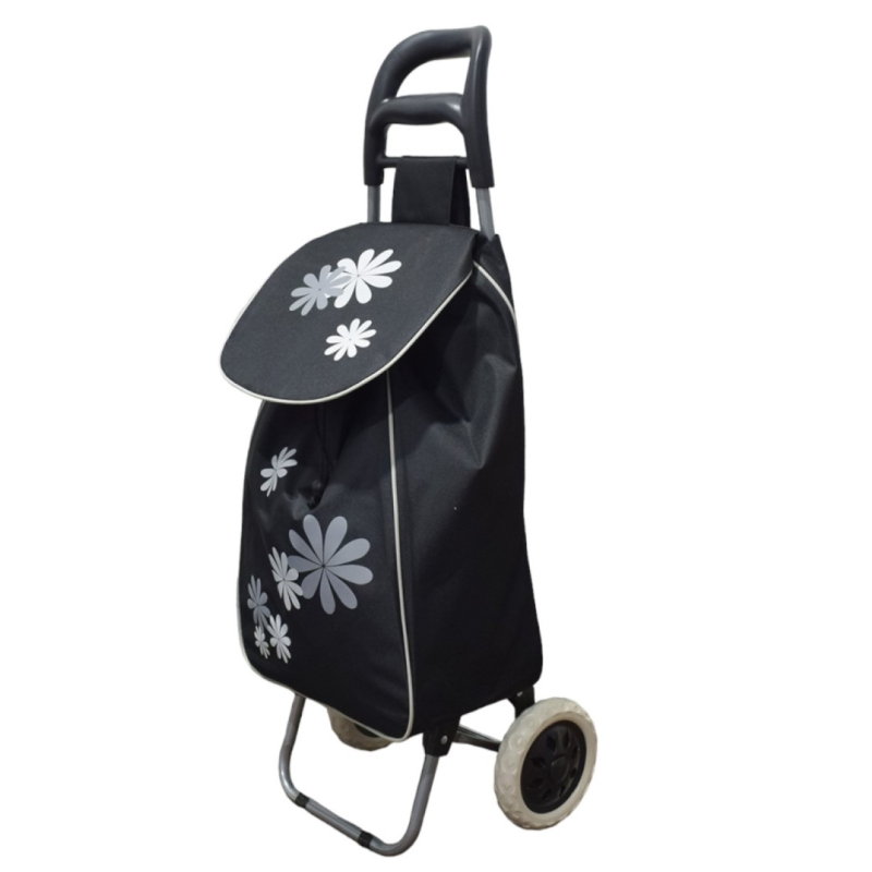 Carucior de piata pliabil Naimeed D4942 cu 2 roti 37 L Negru