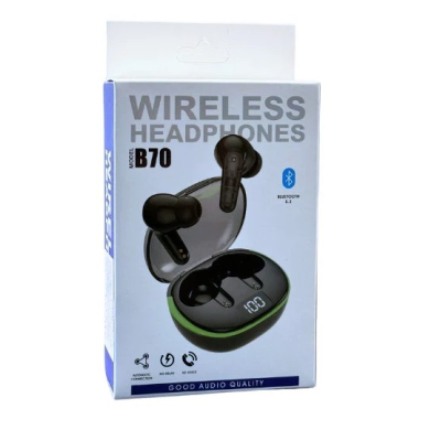Casti bluetooth B70 procentaj baterie digital