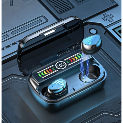 Casti bluetooth M27 cu afisaj digital