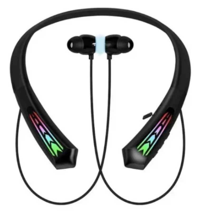 Casti wireless Andowl Q EM20 Bluetooth cu 7 culori LED