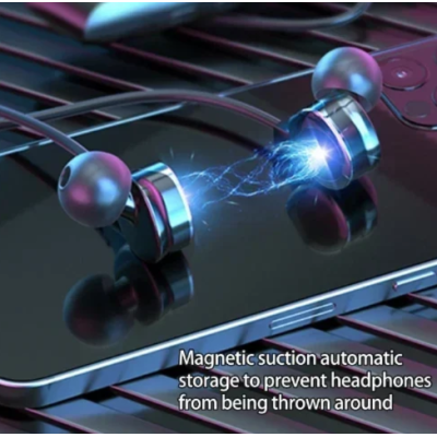 Casti wireless Andowl Q EM20 Bluetooth cu 7 culori LED 