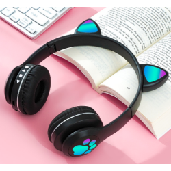 Casti wireless pliabile Urechi de pisica VZV-23M NEGRE