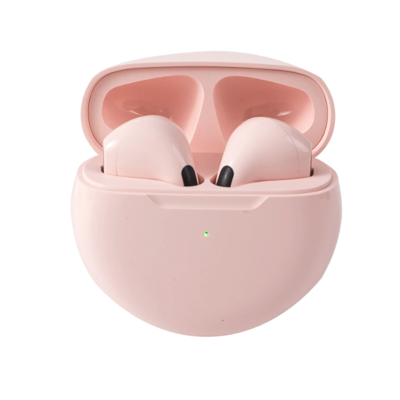 Casti wirelesss sport PRO6 Bluetooth 5.0 2.4Ghz 15m 250mAh Roz