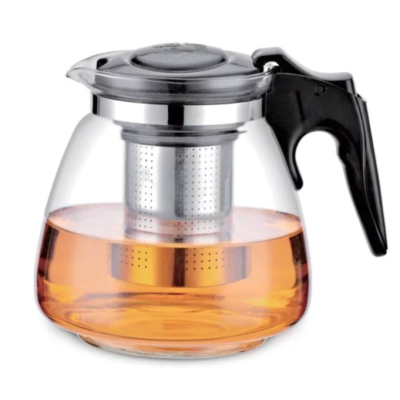 UB Ceainic 1100 ml din sticla termorezistenta filtru infuzor