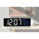 Ceas de Birou Digital cu Termometru si Umiditate Model DS3818l ALB