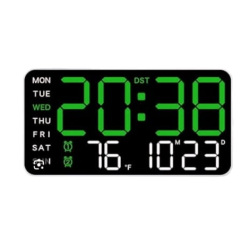 Ceas de masa sau perete 6659 cu afisaj digital temperatura si alrma