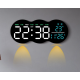 Ceas de masa sau perete digital LED 2808 cu lumina ambientala calda si functie de numaratoare inversa
