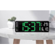 Ceas de perete / masa electronic RD A322 de 32cm afisaj verde