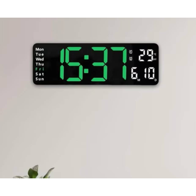 Ceas de perete / masa electronic RD A322 de 32cm afisaj verde