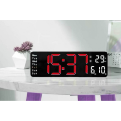 Ceas de perete / masa electronic RD A324 de 32cm afisaj rosu