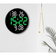 Ceas de perete electronic RD A329 afisaj VERDE temperatura umiditate data