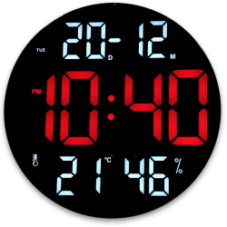 Ceas digital cu termometru CGH 8011 de 30 cm cu telecomanda