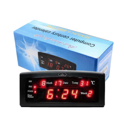Ceas digital de masa 909 A LED cu alarma si termometru