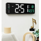 Ceas Digital de Perete RD AL6626 afisaj VERDE Functie de Termometru Calendar Temporizator Alarma Dubla