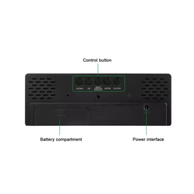 Ceas digital LED DS-3806M cu afisaj ALB