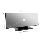 Ceas digital led mirror clock cu afisaj ALB  DS-3618L