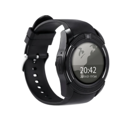 Ceas inteligent SmartWatch V8 cu Bluetooth NEGRU