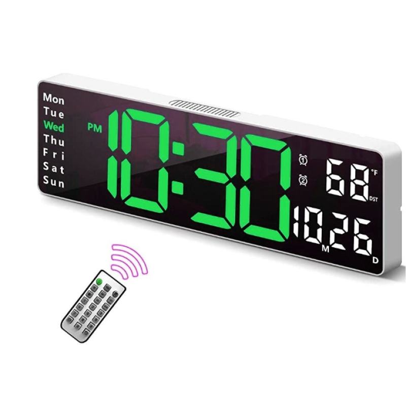 Ceas LED cu afisaj mare 5526 data temperatura telecomanda