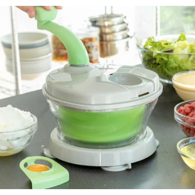 Centrifuga / Masina De Tocat Mixer Si Separator Manual De Galbenusuri Versatil Si Practic Alb/Verde