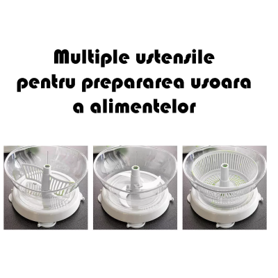 Centrifuga / Masina De Tocat Mixer Si Separator Manual De Galbenusuri Versatil Si Practic Alb/Verde