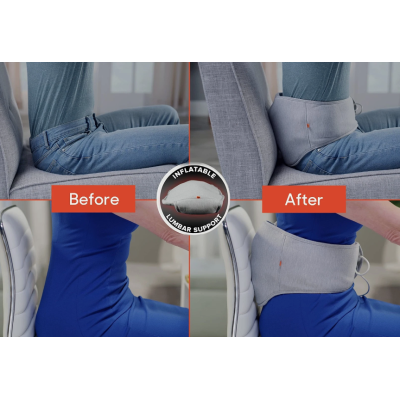 Centura lombara cu masaj vibratii si terapie cu caldura 27 moduri relaxare suport spate