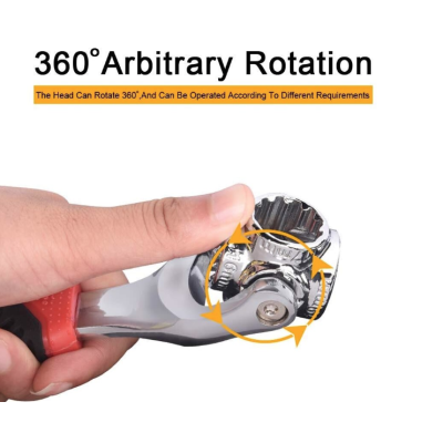 Cheie universala cu clichet multifunctionala reglabila cu 2 capete