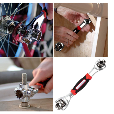 Cheie universala cu clichet multifunctionala reglabila cu 2 capete