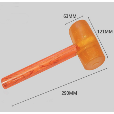Ciocan pentru gresie/faianta din silicon cu maner lemn