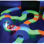 Circuitul Multicolor Magic Track cu o masinuta 220 piese fluorescent